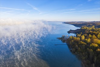 Morning fog over Lake Starnberg