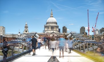 Millenium Bridge and St Paul's Cathedral