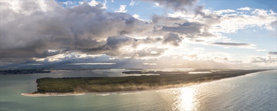 Panoramic view of Matakana Island