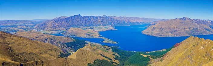 Panoramic view from summit of Ben Lomond