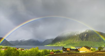Rainbow over the fjord