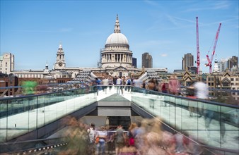 Millenium Bridge and St Paul's Cathedral