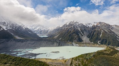 View on Hooker Valley from Sealy Tarns track