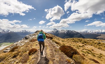 Hiker on a hiking trail