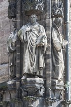 Luther figure at St Marien's Lutheran Cathedral