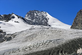 Rimpfischhorn with glacier Allalingletscher