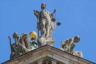 Gable with figure Justitia