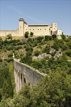 The Tower's Bridge with the Rocca Albornoziana fortress