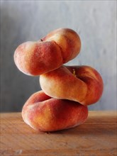 Donut Peaches piled on top of each other