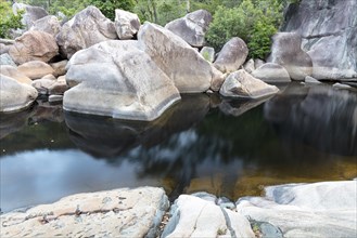 Mafic Intrusion in Granite