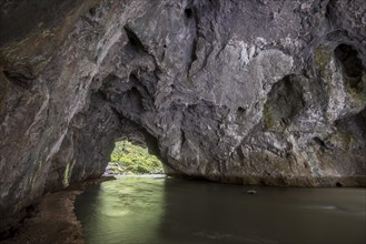 Rock bridge in Zelske Jama cave