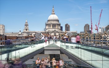 Millenium Bridge and St Paul's Cathedral