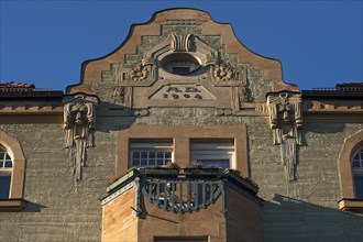 Gable of art nouveau building