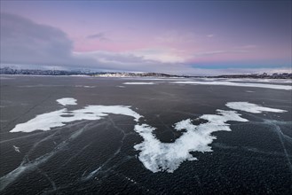 Frozen Lake Tornetrask