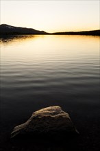Lake Korssjoen in evening light at Roros