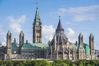 Parliament building Centre Block on parliament hill