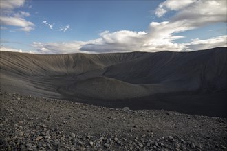 Summit Hverfjall volcanic crater