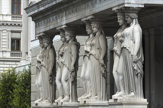 Caryatids on Austrian Parliament building