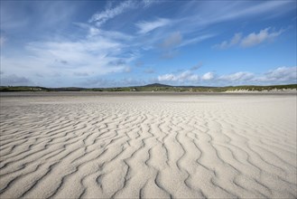 Wave pattern in the sand