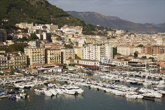Yachts and pleasure craft in Salerno marina