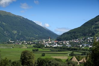 View of Mals and the Upper Vinschgau
