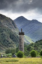 Monument at Glenfinnan commemorating the Jacobite Rising