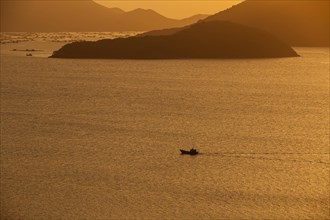 Fishing boat at sea