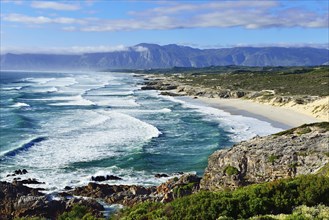 Bay with long sandy beaches