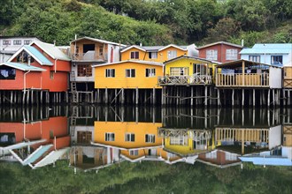 Colorful stilt houses