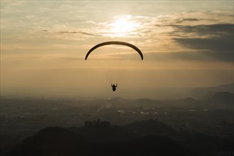Paraglider over Bassano