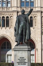 Statue of General Graf Bernhard Erasmus von Deroy in front of the Government of Upper Bavaria