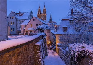 Historic centre in winter