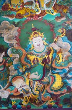 Mural paintings of Tibetan deities