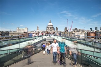 Millenium Bridge and St Paul's Cathedral