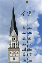 Bell tower of the parish church of St. Johannes Baptist