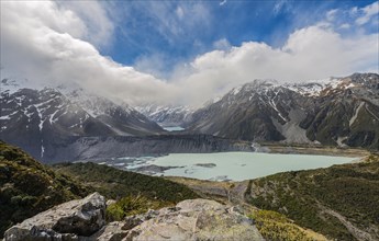 View on Hooker Valley from Sealy Tarns track