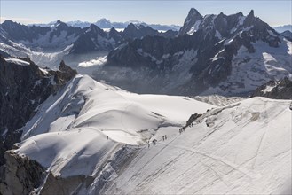 View from the Aiguille du Midi