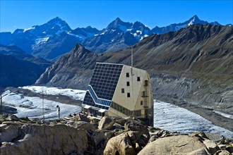 Solar panel on the Monte Rosa Hut