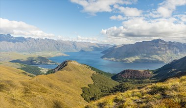 View of Lake Wakatipu and Mountain Range The Remarkables