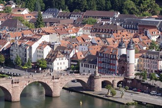 Karl Theodor Bridge and Gate over the Neckar River in Heidelberg