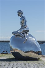 Sculpture of little merman Han