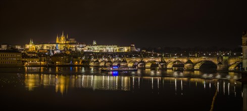 Night shot of Prague