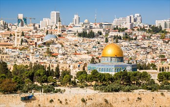 Skyline of the Old City at Temple Mount