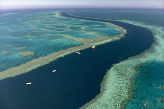 Channel with leisure boats