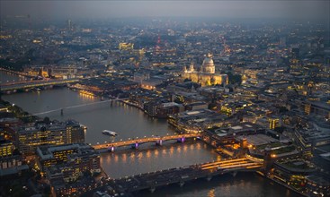 View of River Thames with London Bridge