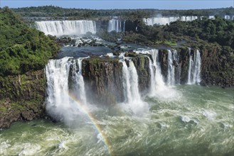 Rainbow over the Iguazu Falls