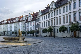 Row of baroque houses with capitular courts