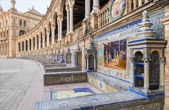 Tiles with the Allegorie von Zaragoza