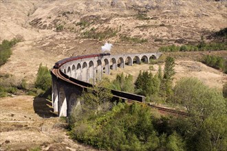 Glenfinnan Viaduct with Harry Potter train