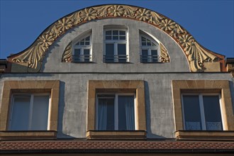 Gable of art nouveau building